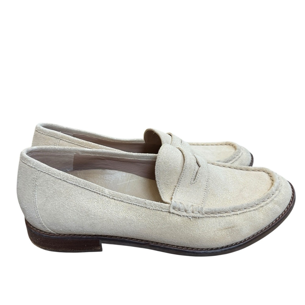 Vionic Waverly‎ Penny Loafers Light Gold Size 9 Preppy Work Classic Comfort